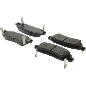 Centric Posi Quiet™ Extended Wear Semi-Metallic Rear Disc Brake Pads for 2007 GMC Envoy - 106.08830