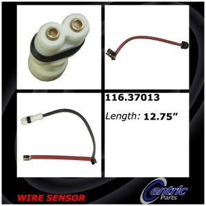 Centric Front Brake Pad Sensor for Porsche 928 - 116.37013