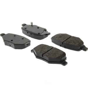 Centric Posi Quiet™ Extended Wear Semi-Metallic Rear Disc Brake Pads for 2014 Ford Police Interceptor Utility - 106.16120
