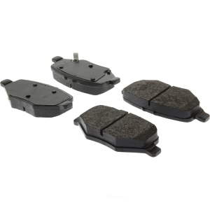 Centric Posi Quiet™ Extended Wear Semi-Metallic Rear Disc Brake Pads for 2017 Ford Police Interceptor Sedan - 106.16120