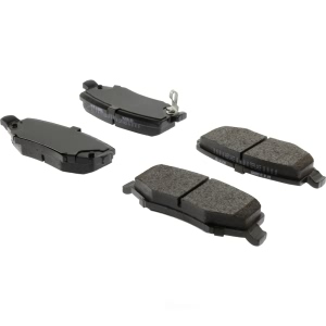 Centric Posi Quiet™ Extended Wear Semi-Metallic Rear Disc Brake Pads for 2012 Jeep Wrangler - 106.12740