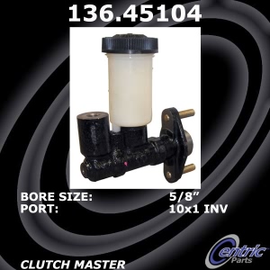Centric Premium Clutch Master Cylinder for Mazda RX-7 - 136.45104