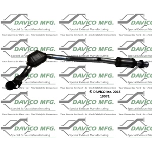 Davico Direct Fit Catalytic Converter and Pipe Assembly for 2000 Mercury Mountaineer - 19071