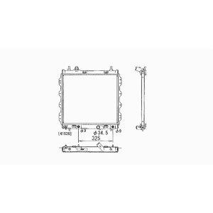 TYC Engine Coolant Radiator for 2008 Chrysler PT Cruiser - 2298