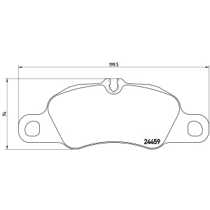 brembo Premium Low-Met OE Equivalent Brake Pads for Porsche 718 Boxster - P65018