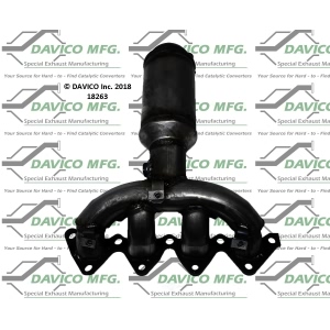 Davico Exhaust Manifold with Integrated Catalytic Converter for 2000 Hyundai Elantra - 18263