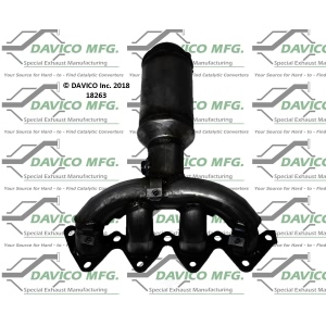 Davico Exhaust Manifold with Integrated Catalytic Converter for 1999 Hyundai Tiburon - 18263