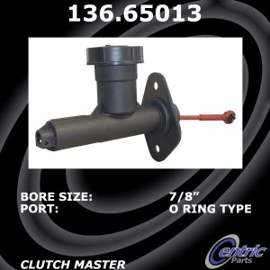 Centric Premium Clutch Master Cylinder - 136.65013