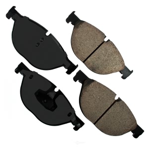 Akebono EURO™ Ultra-Premium Ceramic Front Disc Brake Pads for 2012 BMW 750Li - EUR1409