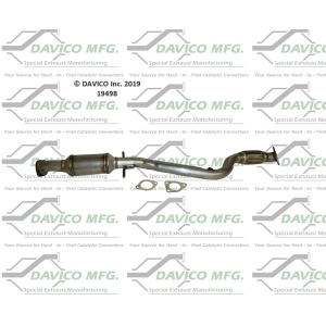 Davico Direct Fit Catalytic Converter and Pipe Assembly for 2012 Chevrolet Cruze - 19498