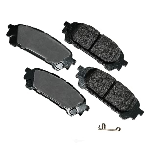 Akebono Pro-ACT™ Ultra-Premium Ceramic Rear Disc Brake Pads - ACT1004