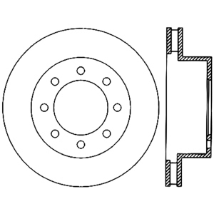 Centric Premium™ Brake Rotor for 2003 Dodge Ram 2500 - 125.67061