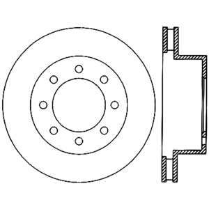 Centric Premium™ Brake Rotor for 2006 Dodge Ram 3500 - 125.67061