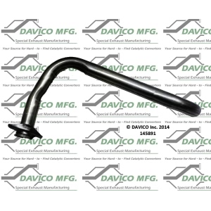 Davico Exhaust Intermediate Pipe for Dodge Ram 3500 Van - 145891