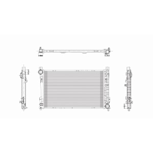 TYC Engine Coolant Radiator for 2004 Mercedes-Benz C32 AMG - 2337