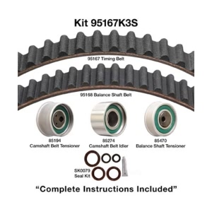 Dayco Timing Belt Kit for 2004 Mitsubishi Lancer - 95167K3S