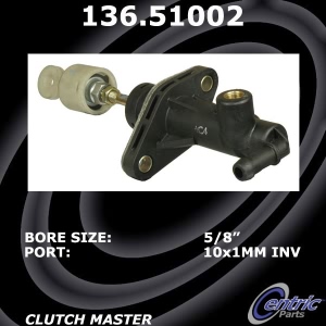 Centric Premium Clutch Master Cylinder for 2007 Hyundai Tiburon - 136.51002