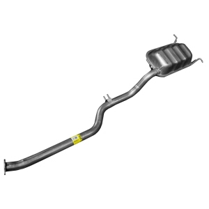 Walker Quiet Flow Aluminized Steel Oval Exhaust Muffler And Pipe Assembly for 2003 Hyundai Santa Fe - 47819
