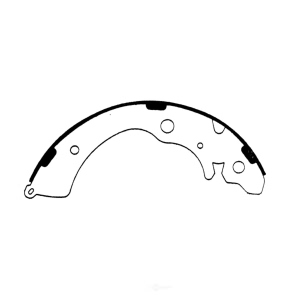 Centric Premium Rear Drum Brake Shoes for Honda Civic - 111.06270