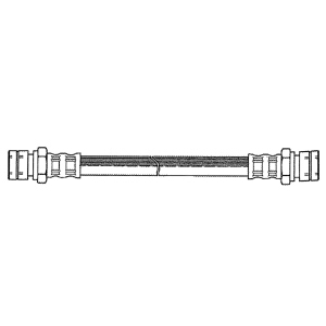 Centric Rear Brake Hose for 1986 Porsche 944 - 150.37304