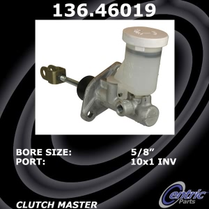 Centric Premium Clutch Master Cylinder for Mitsubishi - 136.46019