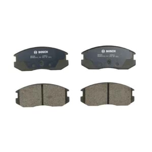 Bosch QuietCast™ Premium Organic Front Disc Brake Pads for 1992 Mitsubishi Mirage - BP535