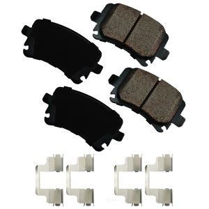 Akebono EURO™ Ultra-Premium Ceramic Rear Disc Brake Pads for 2017 Volkswagen CC - EUR1348B
