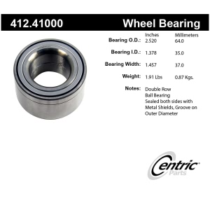 Centric Premium™ Double Row Wheel Bearing for 1988 Daihatsu Charade - 412.41000