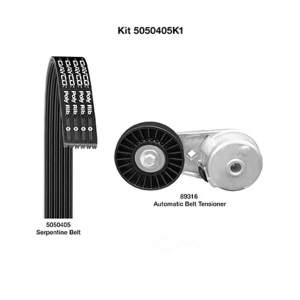Dayco Serpentine Belt Kit for Saturn L100 - 5050405K1