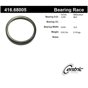 Centric Premium™ Front Inner Wheel Bearing Race for Jeep J20 - 416.68005