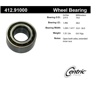 Centric Premium™ Rear Passenger Side Double Row Wheel Bearing for 1985 Toyota Camry - 412.91000