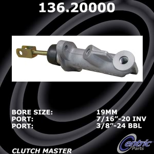 Centric Premium™ Clutch Master Cylinder for Jaguar - 136.20000