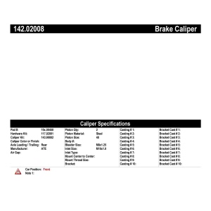 Centric Posi Quiet™ Loaded Brake Caliper for 1985 Alfa Romeo Spider - 142.02008
