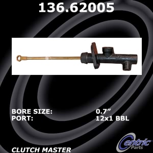 Centric Premium Clutch Master Cylinder for Chevrolet C20 - 136.62005