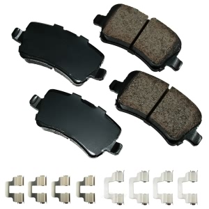 Akebono EURO™ Ultra-Premium Ceramic Rear Disc Brake Pads for 2013 Land Rover LR2 - EUR1307A