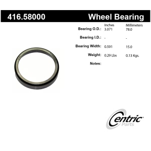 Centric Premium™ Front Inner Wheel Bearing Race for Jeep - 416.58000