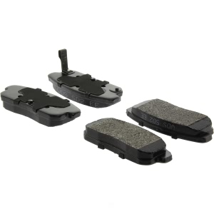 Centric Posi Quiet™ Extended Wear Semi-Metallic Rear Disc Brake Pads for 2002 Nissan Sentra - 106.09000