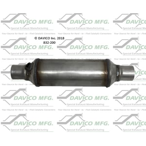 Davico OBDII Universal Fit Round Body Catalytic Converter (2" ID, 2" OD, 12" Length) for 1996 Acura TL - 832-200