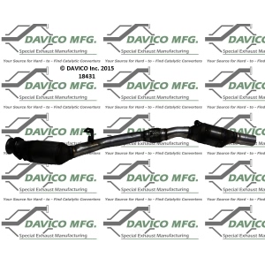 Davico Direct Fit Catalytic Converter and Pipe Assembly for Audi S4 - 18431