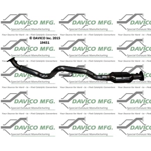 Davico Direct Fit Catalytic Converter and Pipe Assembly for 2007 GMC Savana 3500 - 19451