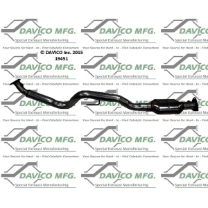 Davico Direct Fit Catalytic Converter and Pipe Assembly for 2004 Chevrolet Express 3500 - 19451