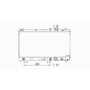 TYC Engine Coolant Radiator for Plymouth Neon - 1548