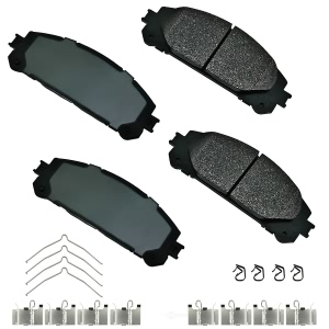 Akebono Pro-ACT™ Ultra-Premium Ceramic Front Disc Brake Pads for 2014 Toyota Highlander - ACT1324A