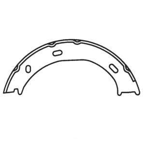 Centric Premium Rear Parking Brake Shoes for 2003 Dodge Sprinter 3500 - 111.08660