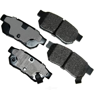 Akebono Pro-ACT™ Ultra-Premium Ceramic Rear Disc Brake Pads for 1989 Acura Integra - ACT374