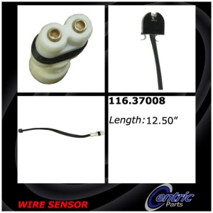 Centric Rear Brake Pad Sensor for Porsche 944 - 116.37008