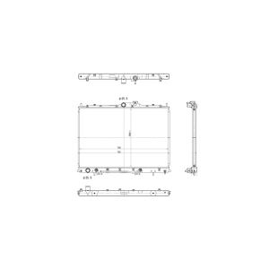 TYC Engine Coolant Radiator for 2006 Mitsubishi Endeavor - 13032