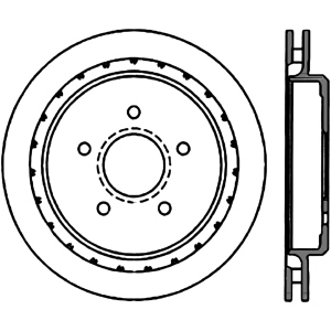 Centric Premium™ Brake Rotor for 2002 Chevrolet Corvette - 125.62061