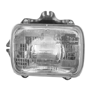 TYC Replacement 7X6 Rectangular Driver Side Chrome Sealed Beam Headlight for Toyota Pickup - 22-1012