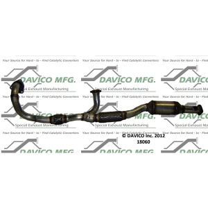 Davico Direct Fit Catalytic Converter and Pipe Assembly for Saab 9-5 - 18060